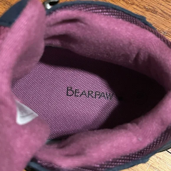 BearPaw Women's Purple and Black Lace-Up Hiking Boots (NWOT) - Picture 4 of 7
